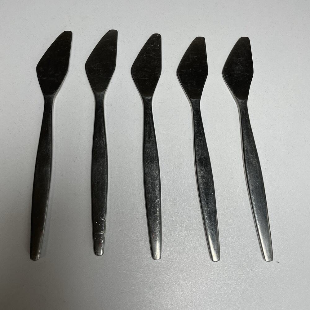 5 GENSE Focus SWEDEN Stainless 18/8 Fruit Knives MCM 5 7/8"